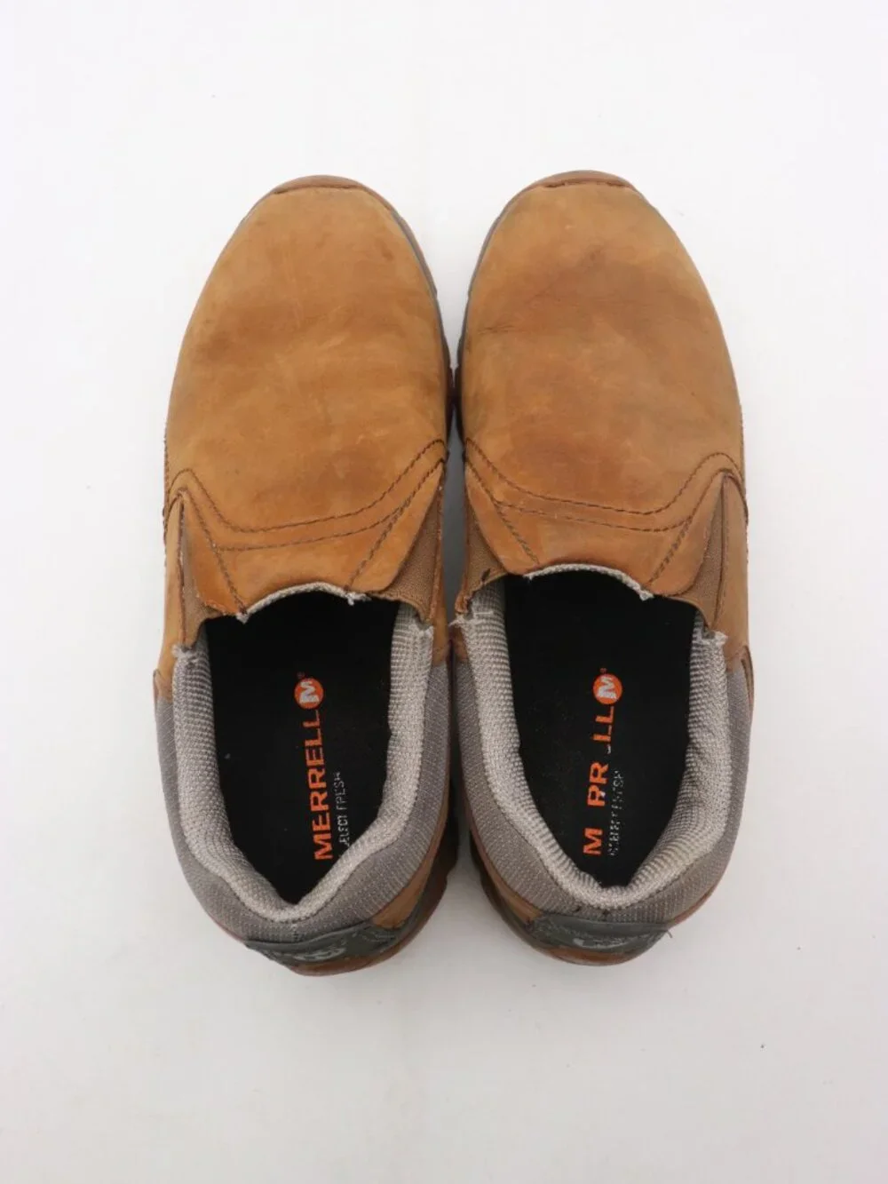 Merrell Jungle Moc Men's Size 9 Brown Leather Slip On Hiking Shoes J71013